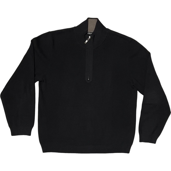 VTG 90’s Structure Black Zipper Neckline with Taupe Color Interior Collar. L - Picture 5 of 10